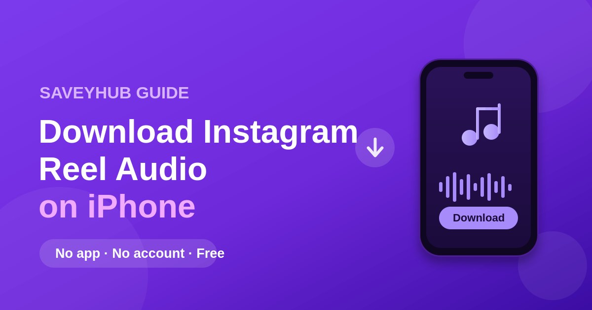 How to Download Instagram Reel Audio on iPhone